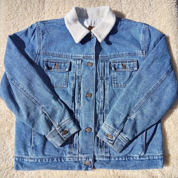 Vintage Ralph Lauren Womens Trucker Jacket Size Large